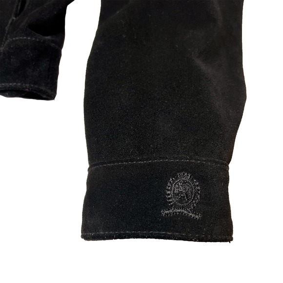 Tommy Hilfiger Black Suede Leather Jacket - Picture 12 of 13